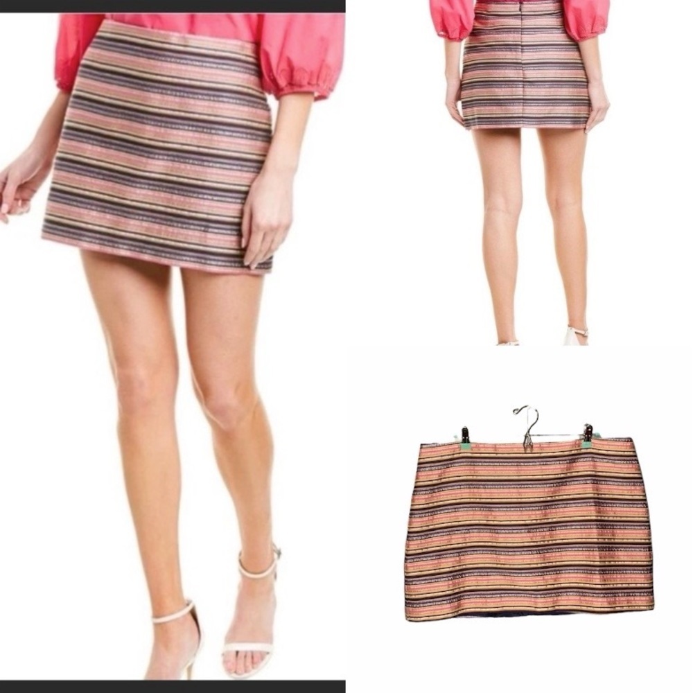 Trina Turk Striped Mini Skirt Plus size 16